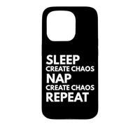Carcasa para iPhone 15 Pro Sleep Nap Create Caos Repeat Lover