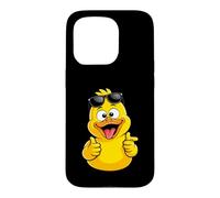 Carcasa para iPhone 15 Pro Slow Sundays Funny Yellwo Rubber Duck Illustration Graphic
