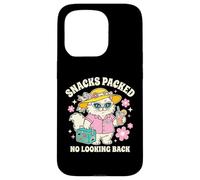 Carcasa para iPhone 15 Pro Snacks Llenos Sin Mirar Atrás Gato Vacaciones Viajero