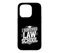 Carcasa para iPhone 15 Pro Sobreviví el Humor de graduación de la facultad de Derecho