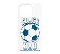 Carcasa para iPhone 15 Pro Soccer Coach Dad Like a Regular Dad but Way Cooler Soccer