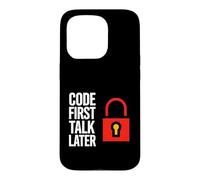 Carcasa para iPhone 15 Pro Software Developer Code First Talk Later
