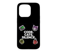 Carcasa para iPhone 15 Pro Software Engineer Introvert Code Cats Silence