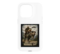 Carcasa para iPhone 15 Pro Solo Otro día Normal | Retro Bigfoot Capibara T-Rex