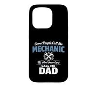 Carcasa para iPhone 15 Pro Some People Call Me Mechanic Dad Blue Collar Job Daddy
