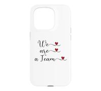 Carcasa para iPhone 15 Pro Somos un Equipo Lindo Regalo tipográfico Escrito a Mano