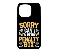 Carcasa para iPhone 15 Pro Sorry I Can't I'm In The Penalty Box Jugador de Hockey |-