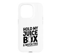 Carcasa para iPhone 15 Pro Sostenga mi Caja de Jugo y vea Esto