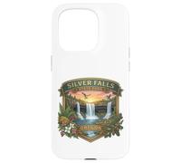 Carcasa para iPhone 15 Pro Souvenir del Sendero de Las Diez Cataratas del Parque Estatal Silver Falls de Oregón