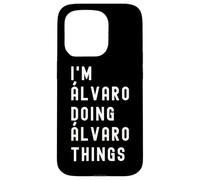 Carcasa para iPhone 15 Pro Soy Álvaro Haciendo Cosas de Álvaro
