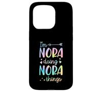 Carcasa para iPhone 15 Pro Soy Nora Doing Nora Things Nombre Personalizado