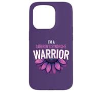 Carcasa para iPhone 15 Pro Soy una Flor de Conciencia púrpura del Guerrero del síndrome de Sjögren