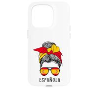 Carcasa para iPhone 15 Pro Spanish Española Girl Spanish Heritage Spain Flag