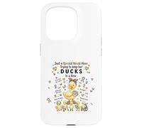 Carcasa para iPhone 15 Pro Special Needs Mom Autism Caregivers Cute Mama Duck