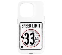 Carcasa para iPhone 15 Pro Speed Limit 33 1/3 RPM Vinyl Registro Álbum de Música DJ