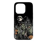 Carcasa para iPhone 15 Pro Spooky Szn Zombie Girl Selfie Truco o Trato Halloween