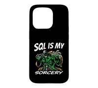 Carcasa para iPhone 15 Pro SQL Developer Sorcery Funny Database Admin Programmer