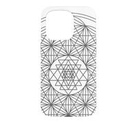 Carcasa para iPhone 15 Pro Sri Yantra/Sri Chakra Símbolo Meditación, Yoga, Trabajo Energético