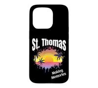 Carcasa para iPhone 15 Pro St Thomas Making Memories Matching Familia Vacaciones Playa