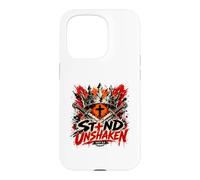 Carcasa para iPhone 15 Pro Stand Unshaken Salmo 16 8 Cruz Guerrera Cristiana