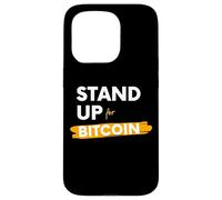 Carcasa para iPhone 15 Pro Stand Up For Bitcoin Cryptocurrency Is Freedom BTC Crypto