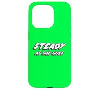 Carcasa para iPhone 15 Pro Steady as She Goes | 2000's Music Song White