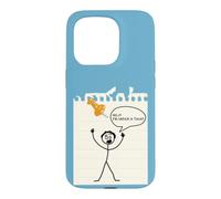 Carcasa para iPhone 15 Pro Stick Figure Under A Tack Funny Stick Hombre Oficina Regalo