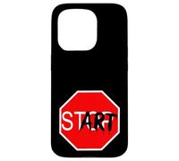 Carcasa para iPhone 15 Pro Stop Start Graffiti Design Statement Motivation Gym