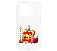Carcasa para iPhone 15 Pro Sudadera con Comida para Celebrar la Fiesta Kawaii Toast Jam