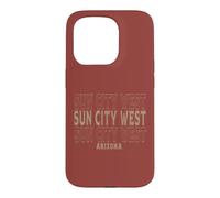 Carcasa para iPhone 15 Pro Sun City Vintage del Oeste de Arizona