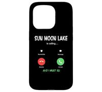 Carcasa para iPhone 15 Pro Sun Moon Lake está Llamando y Debo IR a Taiwán Viajando