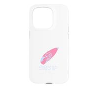 Carcasa para iPhone 15 Pro Surf's Up Mano Dibujado Rosa Surfboard Ocean