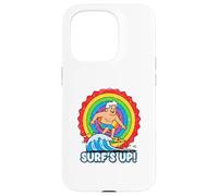 Carcasa para iPhone 15 Pro Surf's Up Rainbow Sun Surfing