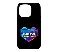 Carcasa para iPhone 15 Pro Synth Music Producer Analog Heart Digital Soul