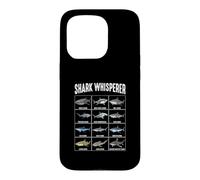 Carcasa para iPhone 15 Pro Tabla de identificación de Especies de Tiburones susurradores de Tiburones
