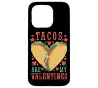 Carcasa para iPhone 15 Pro Tacos Are My Valentine Funny Valentine’s Day Foodie
