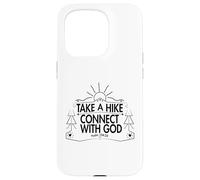 Carcasa para iPhone 15 Pro Take a Hike and Connect with God Spiritual Nature Print