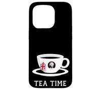 Carcasa para iPhone 15 Pro Tea Time Queen Elizabeth II UK Memoriam 1926-2022 - Copa de té