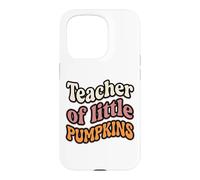 Carcasa para iPhone 15 Pro Teacher of Little Pumpkins Groovy Retro Fall