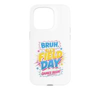 Carcasa para iPhone 15 Pro Teacher Student Bruth It's Field Day Let The Games Begin