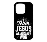 Carcasa para iPhone 15 Pro Team Jesus We Already Won Miembro De La Iglesia