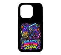 Carcasa para iPhone 15 Pro Tech War Cats Clash, Space Cats Illustration Graphic Cartoon