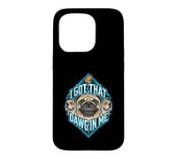 Carcasa para iPhone 15 Pro Tengo un Amigo en mí, Divertido Meme para Amantes de los Perros Pug