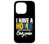 Carcasa para iPhone 15 Pro Tengo un Homie con un síndrome de Down Extra Chromie T21