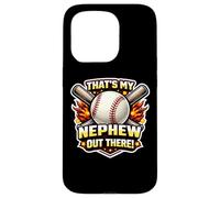 Carcasa para iPhone 15 Pro That's My Nephew out There Orgulloso Béisbol Tío Tía Tía