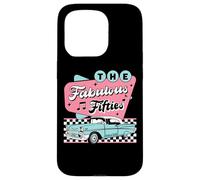 Carcasa para iPhone 15 Pro The Fifties 1950s Car Music Checkerboard Rockabilly Sock Hop