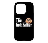 Carcasa para iPhone 15 Pro The GoldFather, Divertido Amante de los Golden Retriever para Hombres
