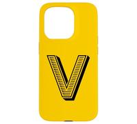 Carcasa para iPhone 15 Pro The Letter V Fun Big and Bold for Eventos Family Teams Group