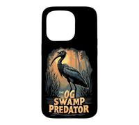 Carcasa para iPhone 15 Pro The OG Swamp Predator - Garza Nocturna de Corona Negra