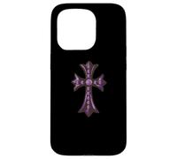 Carcasa para iPhone 15 Pro The Pave Diamonds Amethyst Cross